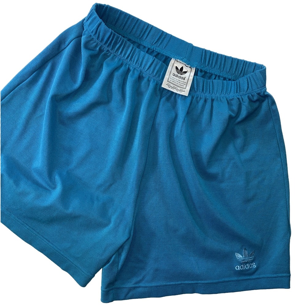 VTG Adidas Shorts Pickleball Mens Large Tre Foil Tennis Gym Above Knee Training